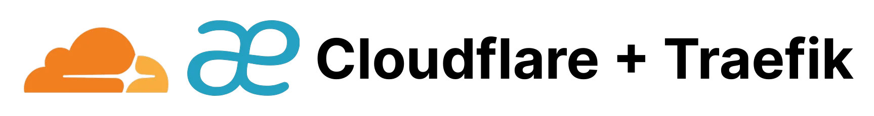 Cloudflare and Traefik logos and wordmark