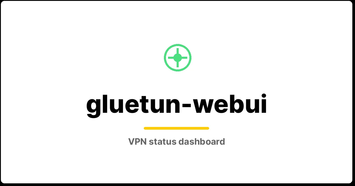 Gluetun-WebUI wordmark card