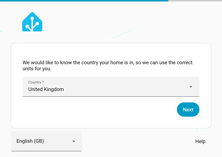 Choosing the country your home is in